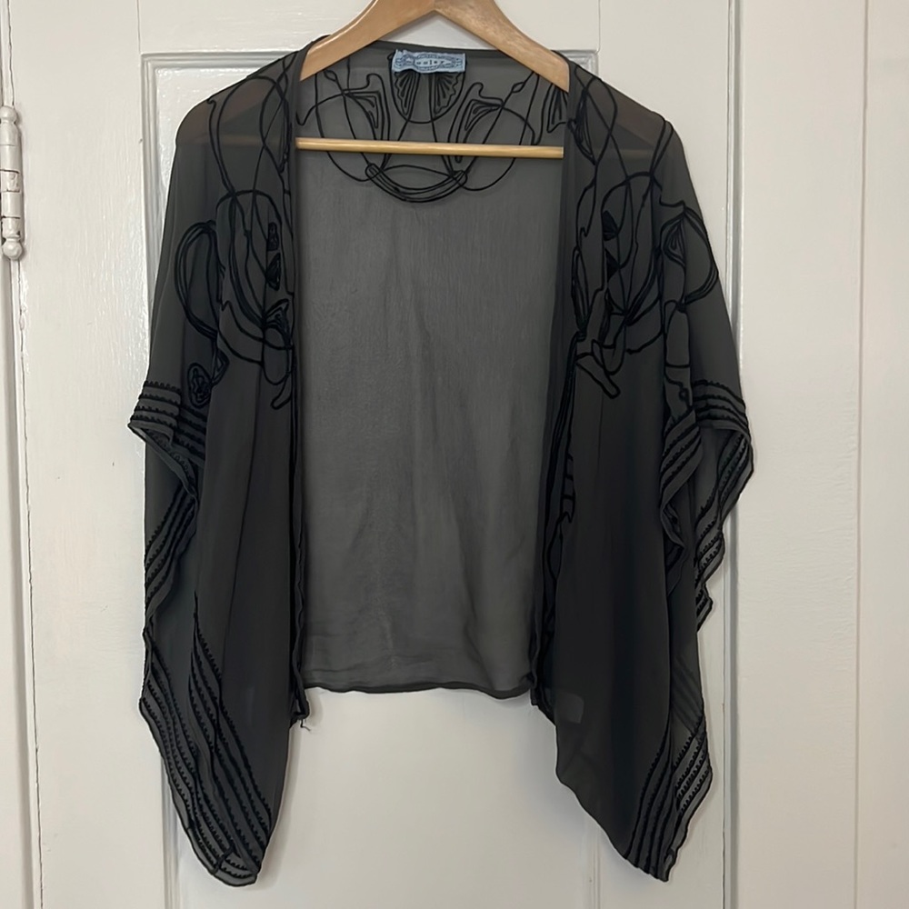 Vintage embroidered cocoon